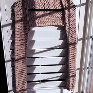 RSQ Women's Beige Knit Shrug